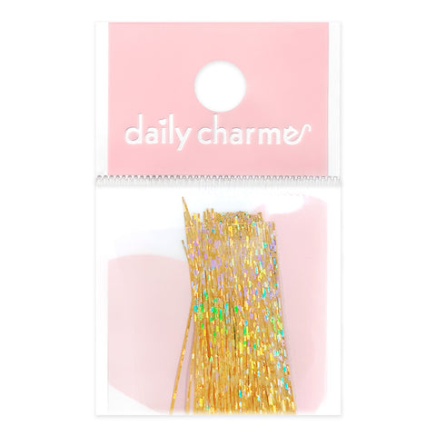 Ultra Thin Holographic Film Paper Strips / Gold Nail Art