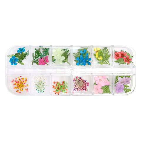 Pressed Dry Natural Flower & Leaf Nail Art Milk Bath