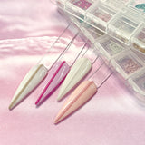 Colorful Gold Metallic Chains Set / 1MM Pink Blue White Black Nail Art Decors