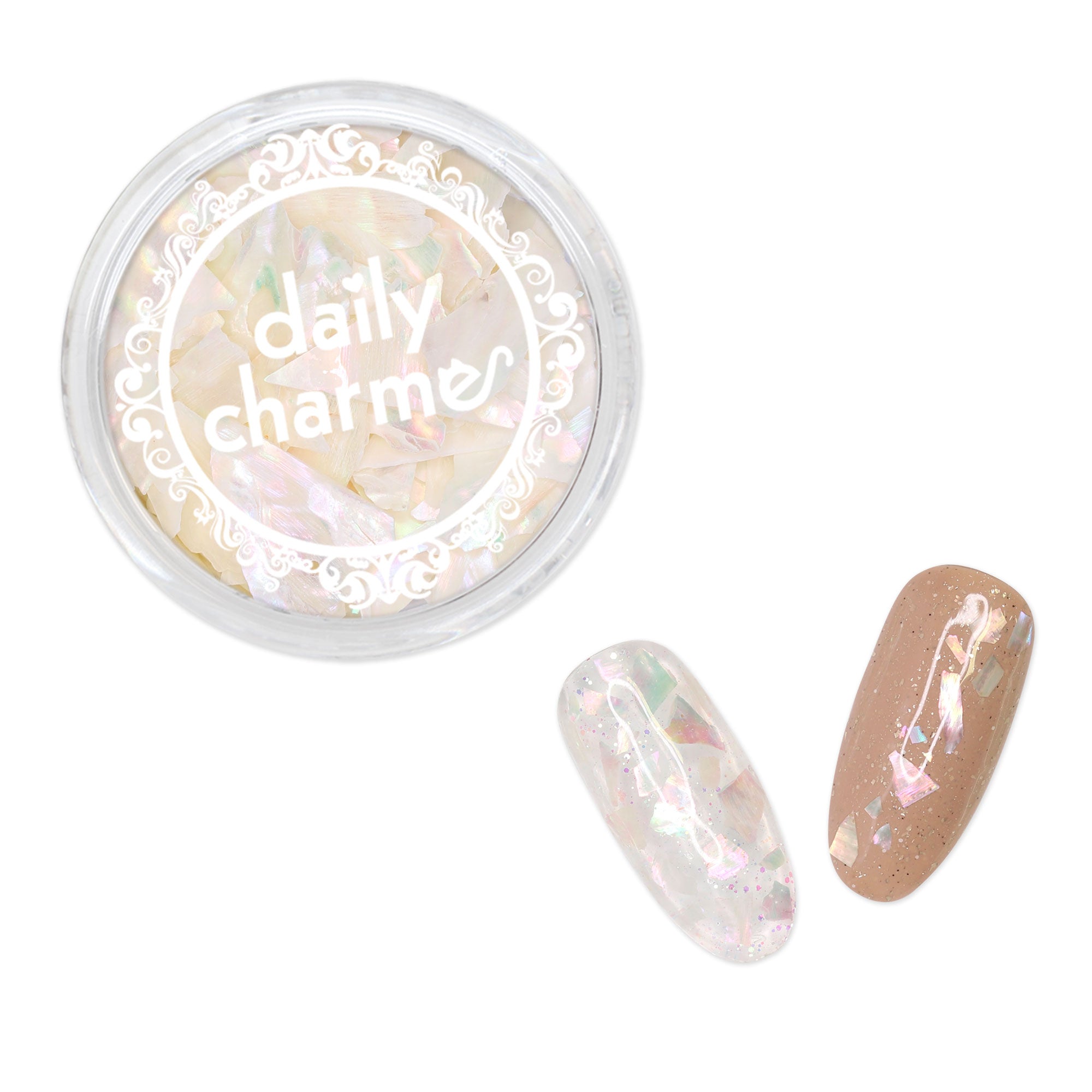 Crushed Seashell / Mother of Pearl Daily Charme Crushed Seashell Pearlescent Mother of Pearl Summer Nail