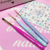 Nail Partner x Pink Rose Window Liner Brush / Hard