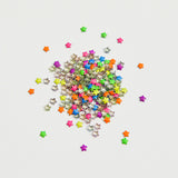 Nail Art Decoration - Neon Rainbow 3mm Star Studs