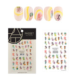 Passet Korean Nail Art Sticker / Abstract Plants