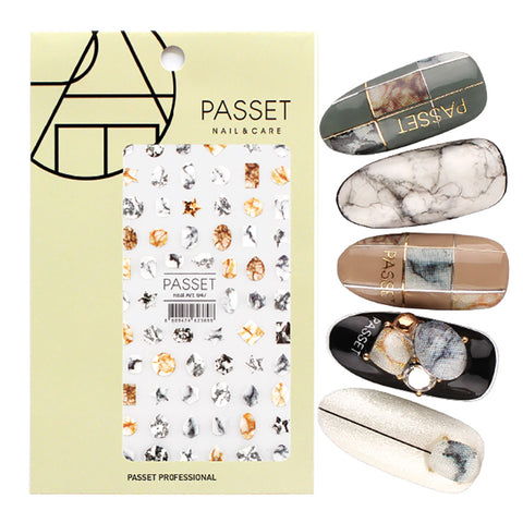 Passet Nail Art Sticker / Marble Shapes