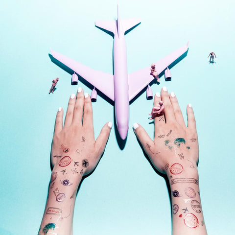 Travel Body Art Inspiration by PAPERSELF Temporary Tattoo
