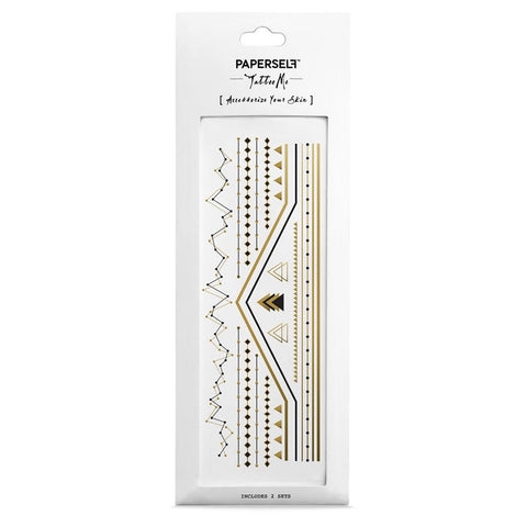 Golden Age Fashion Makeup by PAPERSELF Temporary Tattoo