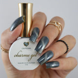 Charme Gel / Cat Eye C25 Polaris Gunmetal Gray Silver Galaxy Polish