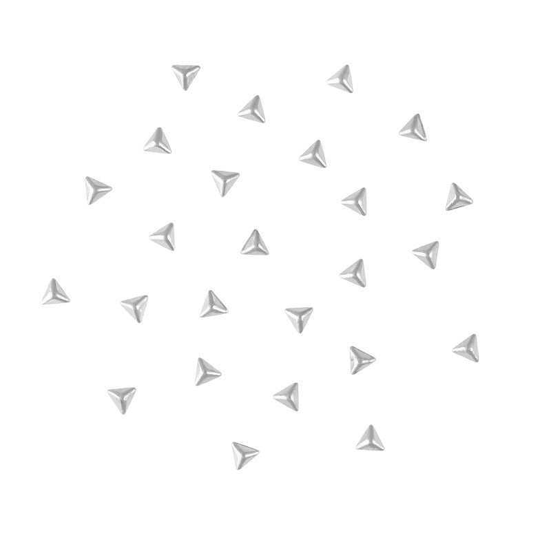 Mini Triangle Pyramid Stud / Silver Mini Triangle Pyramid Stud / Silver Nail Art Studs