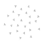 Mini Triangle Pyramid Stud / Silver Nail Art Studs