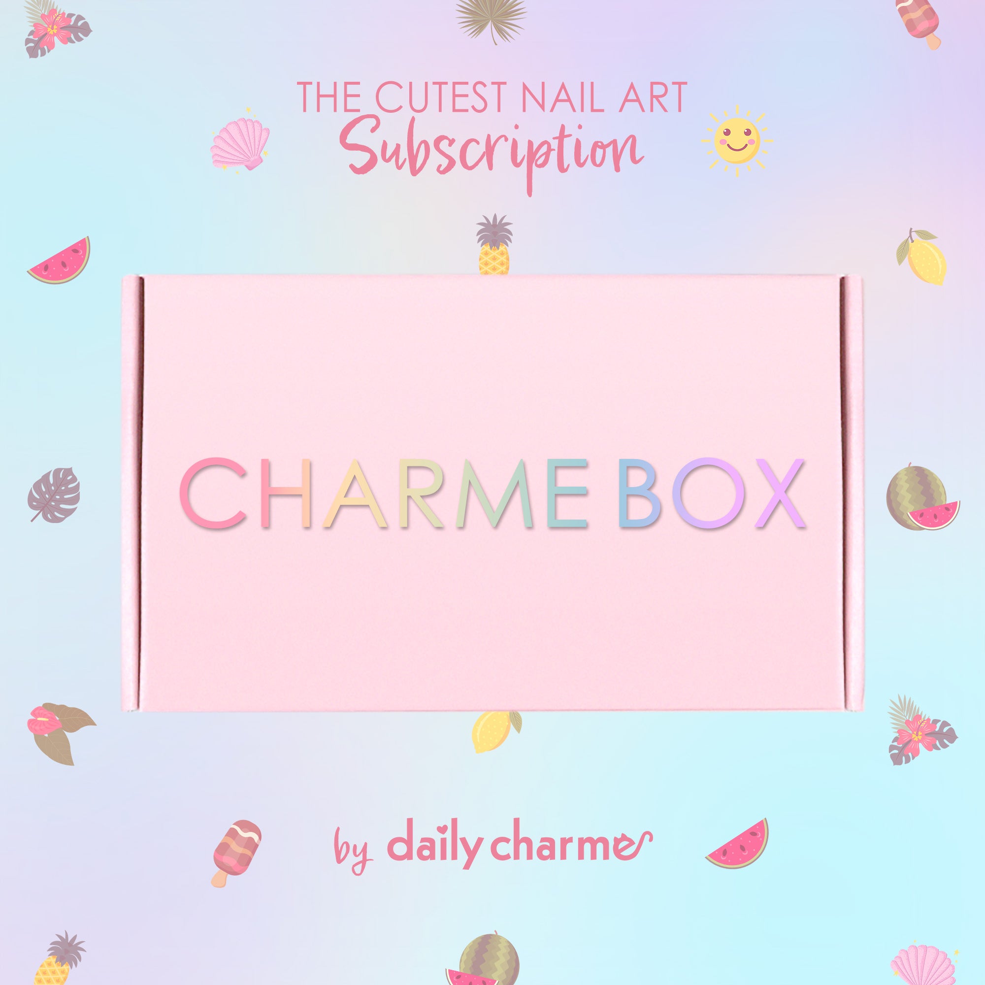 Charme Box | Daily Charme Nail Art Mystery Box Subscription Gift Idea Best Cutest