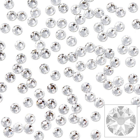 Crystal Clear Swarovski Flatback Round Crystal Nail Art