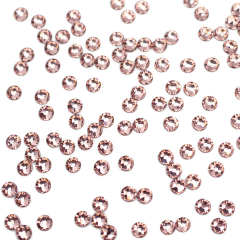Swarovski Round Flatback Rhinestone / Vintage Rose