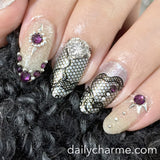 Nail Art Swarovski Round Flatback Rhinestone / Amethyst