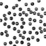 Swarovski Round Flatback Rhinestone / Jet Hematite