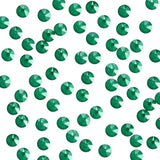 Nail Art Swarovski Round Flatback Rhinestone / Royal Green Lacquer