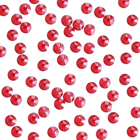 Nail Art Swarovski Round Flatback Rhinestone / Royal Red Lacquer