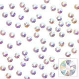 Swarovski Round Unfoiled Flatback Rhinestone / Crystal AB Nail Art Supplies