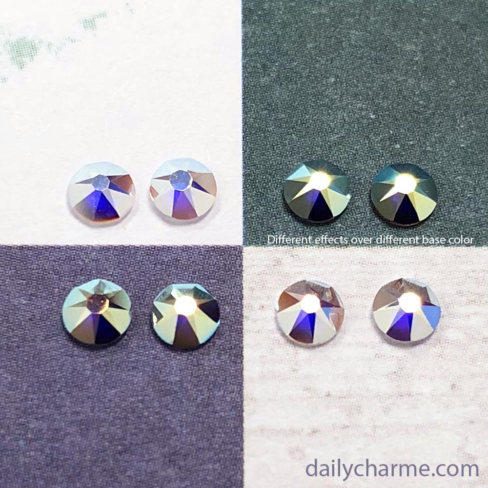 Swarovski Round Unfoiled Flatback Rhinestone / Crystal AB Swarovski Round Unfoiled Flatback Rhinestone / Crystal AB Nail Art Supplies