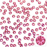 Swarovski Round Flatback Rhinestone / Rose Pink Crystal for Nail Art