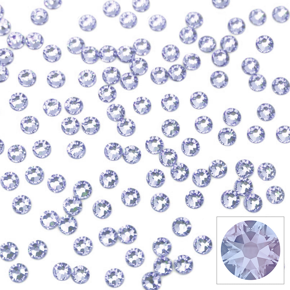 Swarovski Round Flatback Rhinestone / Provence Lavender Swarovski Round Flatback Rhinestone / Provence Lavender Pastel Purple Crystals for Nail Art