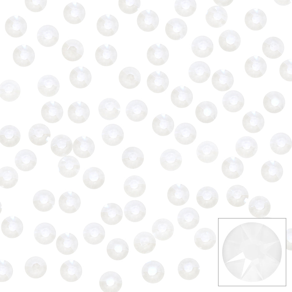 Swarovski Round Flatback Rhinestone / Electric White Swarovski Round Flatback Rhinestone / Electric White Crystals for Nail Art