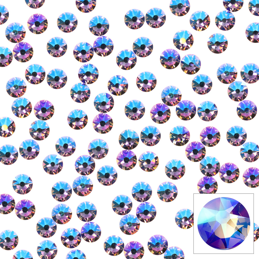 Swarovski Round Flatback Rhinestone / Tanzanite Shimmer Swarovski Round Flatback Rhinestone / Tanzanite Shimmer for Nail Art