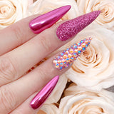 Swarovski Round Flatback Rhinestone / Light Rose Shimmer for Nail Art