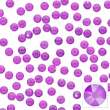 Swarovski Round Flatback Rhinestone / Electric Violet Purple Nail Art Crystals