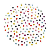 Swarovski SS 5 Round Flatback Rhinestone Value Mix Rainbow Colored Nail Art