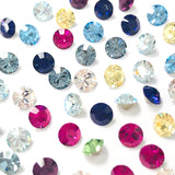 Swarovski Chaton Pointed Back Rhinestone Value Mix / PP32 / 4MM for Nail Art 3D Crystal Cluster