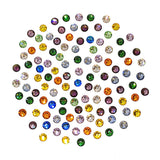 Swarovski SS 12 Round Flatback Rhinestone Value Mix / Colored