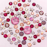 Swarovski Valentine's Day Flatback Crystal Value Mix Pink Red AB Peach