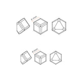 Daily Charme Swarovski Cube Rhinestone 4 mm 6 mm