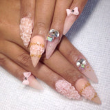 Daily Charme Swarovski Cube Rhinestone in Crystal AB Nail Art