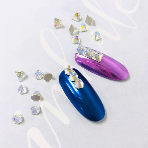 Swarovski Round Spike Flatback Rhinestone / Crystal AB for Nail Art 4MM 2019