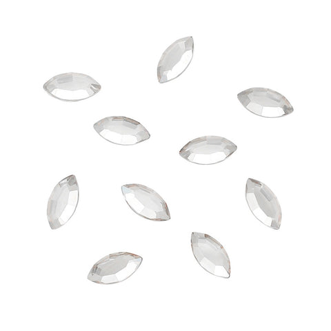 Swarovski Navette Flatback Rhinestone / Clear Nail Art Crystals