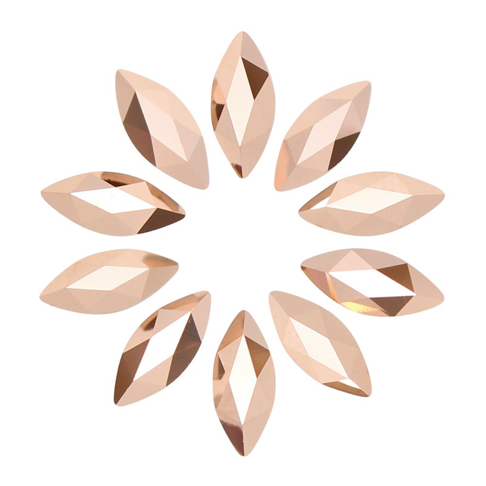 Swarovski Marquise Flatback Rhinestone / Rose Gold Nail Art Supplies Swarovski Marquise Flatback Rhinestone / Rose Gold 2201