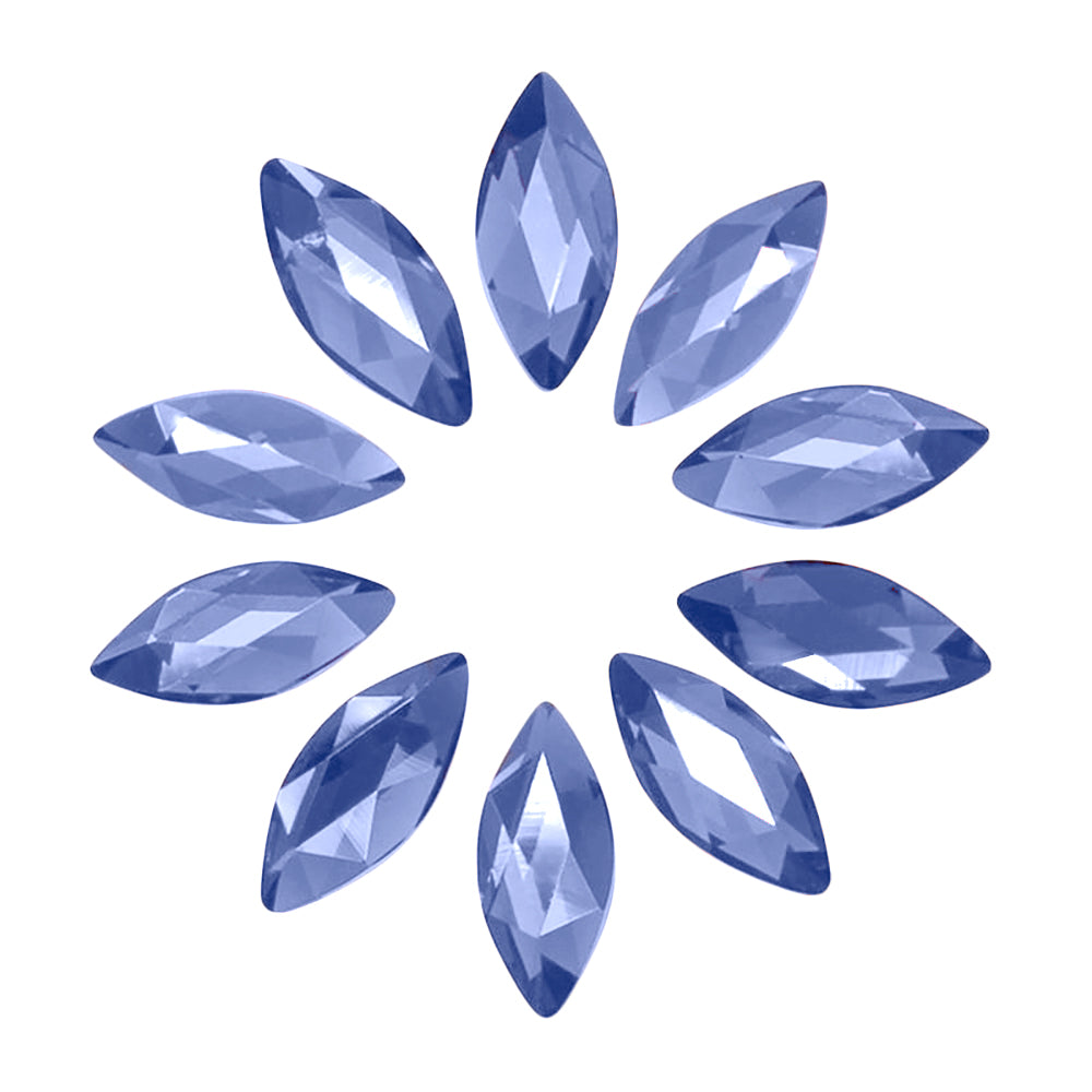 Swarovski Marquise Flatback Rhinestone / Sapphire Nail Art Swarovski Marquise Flatback Rhinestone / Sapphire Blue