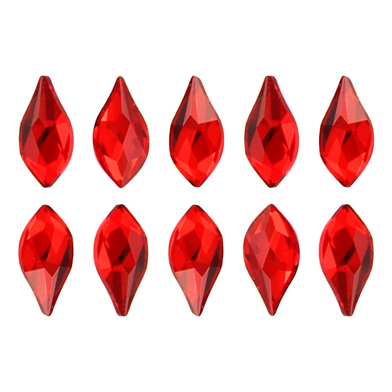 Swarovski Flame Flatback Rhinestone / Light Siam Nail Art Crystal Swarovski Flame Flatback Rhinestone / Light Siam 2205