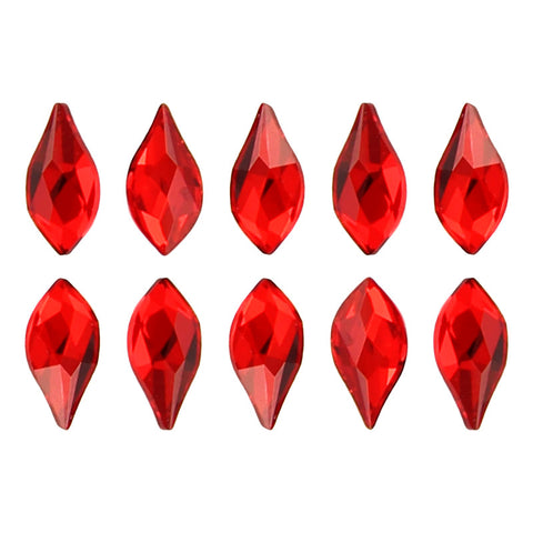 Nail Art Crystal Swarovski Flame Flatback Rhinestone / Light Siam 2205