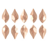 Swarovski Flame Flatback Rhinestone 2205 Rose Gold Nail Art Supplies
