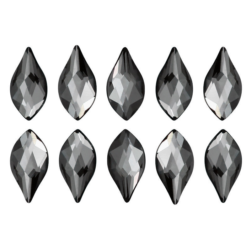 Swarovski Flame Flatback Rhinestone / Silver Night Nail Art Crystal Swarovski Flame Flatback Rhinestone / Silver Night