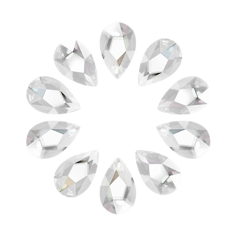 Nail Art Swarovski Pear Shape Flatback Rhinestone / CLEAR