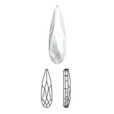 Swarovski Raindrop Flatback Rhinestone / Clear for Nail Art