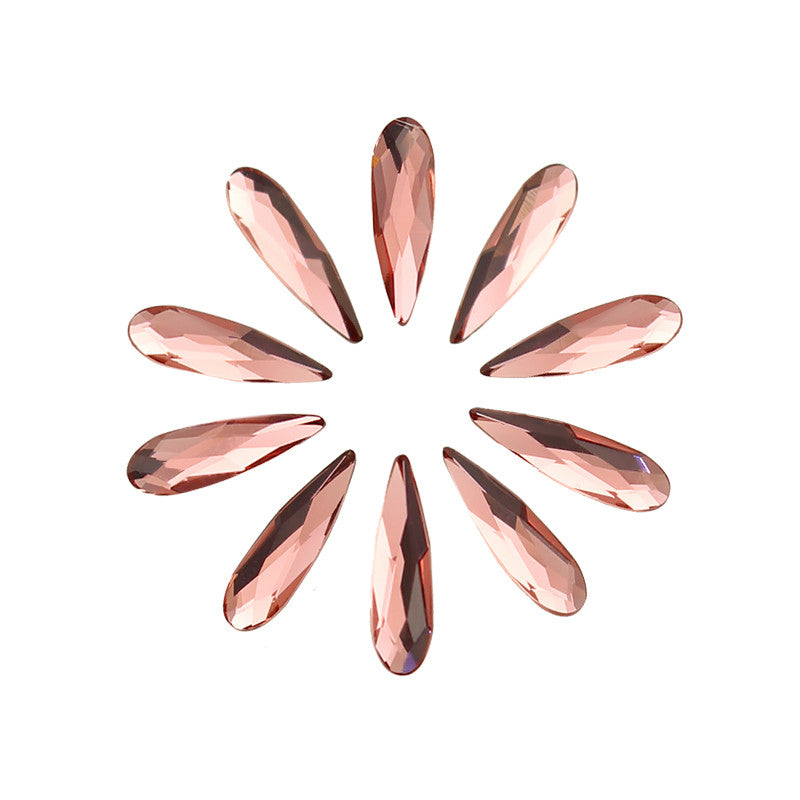 Swarovski Raindrop Flatback Rhinestone / Blush Rose Nail Art Rhinestone Swarovski Raindrop Flatback Rhinestone / Blush Rose