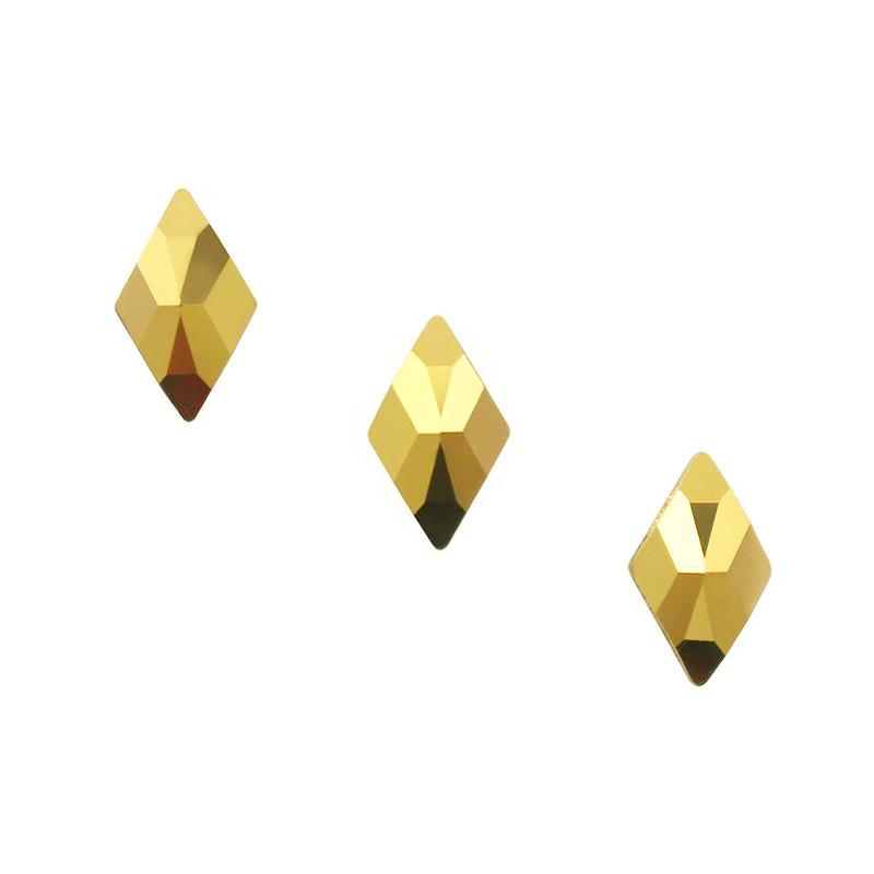 Swarovski Rhombus Flatback Rhinestone / Aurum Swarovski Rhombus Flatback Rhinestone / Aurum Nail Art Gold Crystals