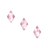 Swarovski Rhombus Flatback Rhinestone / Light Rose Baby Pink