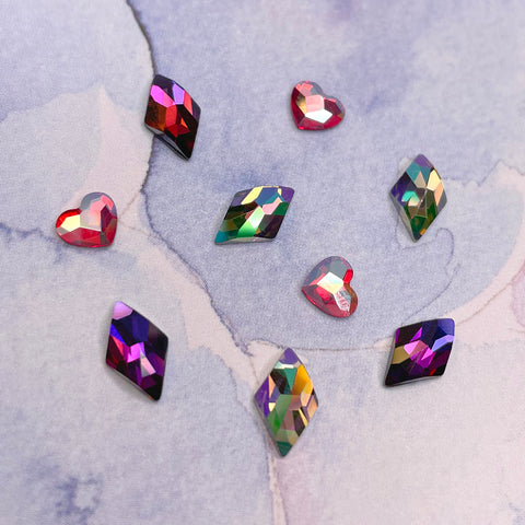 Swarovski Rhombus Flatback Rhinestone / Volcano Nail Art Crystal