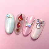 Swarovski Kite Flatback Rhinestone / Light Siam Nail Art Crystals