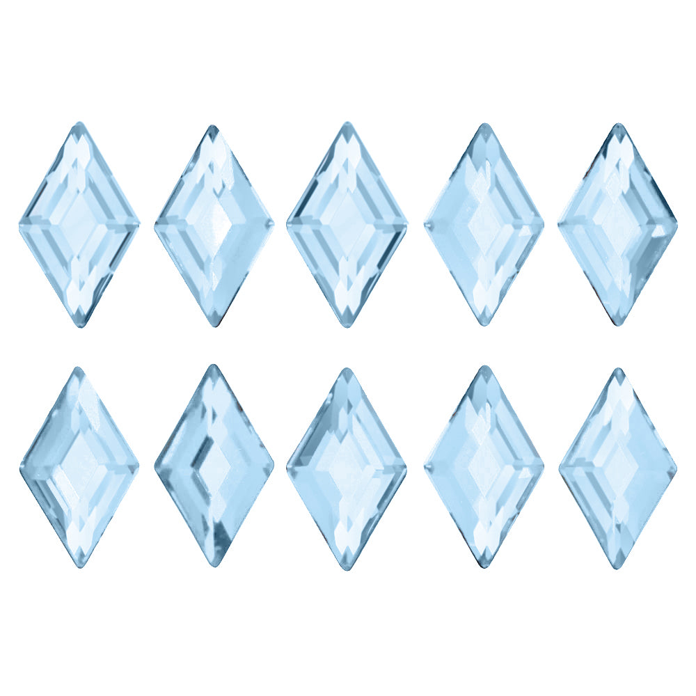 Swarovski Diamond Flatback Rhinestone / Aquamarine Light Blue